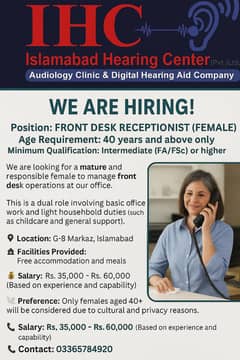 Receptionist female