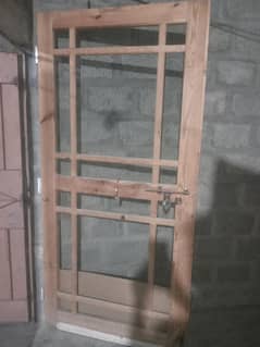 wooden net door