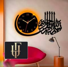 wooden wall clock