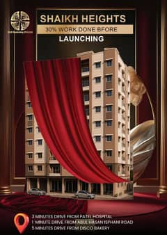 820 Sq Ft Flat Available for sale on Installment