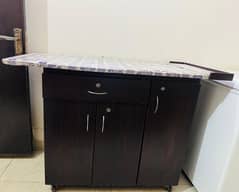 Wooden Iron Stand