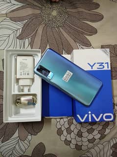 Vivo Y31 (4/128) with complete box and charger
