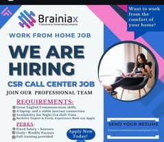 CALL CENTER JOB AVAILABLE FOR CSR OR VERIFIER