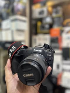Canon R8 body with RF 24-50mm kit lens (Imported unit)