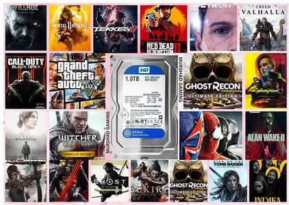 1 TB hard drive full of games