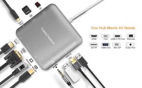 Type C Multiport Adapter 11 in 1 HUB CableCreation CD0442 (Pouch pack)