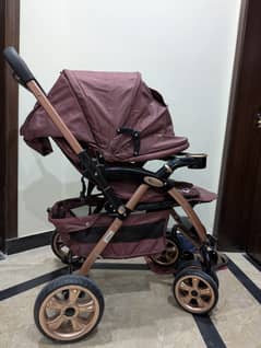 Junior Baby Golden Frame Stroller