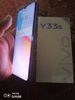 vivo y33s 8/128  with box all okay