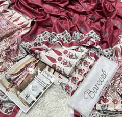 Branded Bareeze lawn 2025 3pcs suit