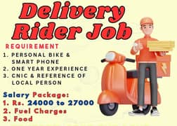 Delivery Riders Required in PWD | Male Jobs | Urgent hiring