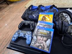  PS4 Slim 500GB | 3 Games + 2 Controllers + Puma Bag - Full Setup!