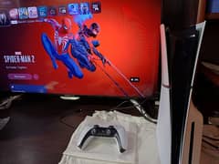 PS4 Slim Disk Edition Brand new Condition Box Open with Spiderman 2 Ga