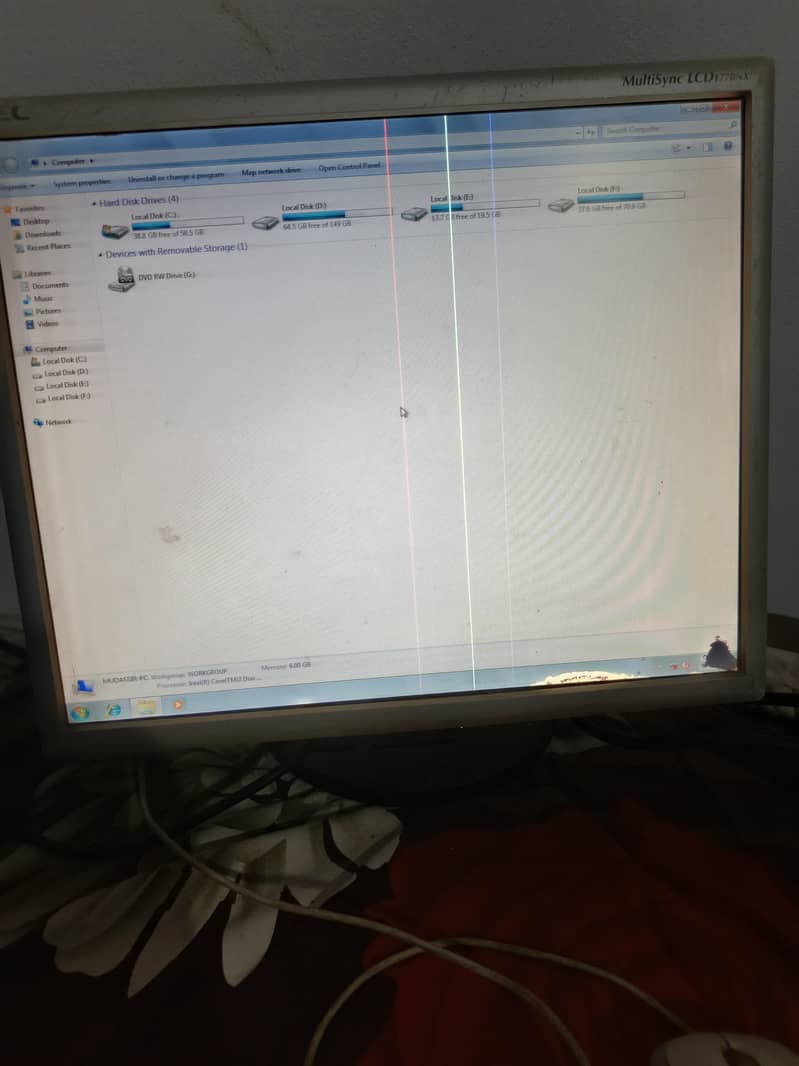 Hp cor2dwo 7800 cpu and Lcd 6