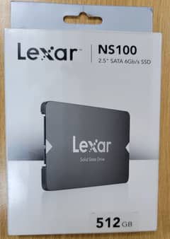 SSD 512GB Brand New -Lexar NS100 | Never Used | Sealed Pack