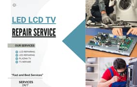 LED Tv Repair/ LCD/ OLED/ Plasma Tv Repairing/ Home Services Availabl