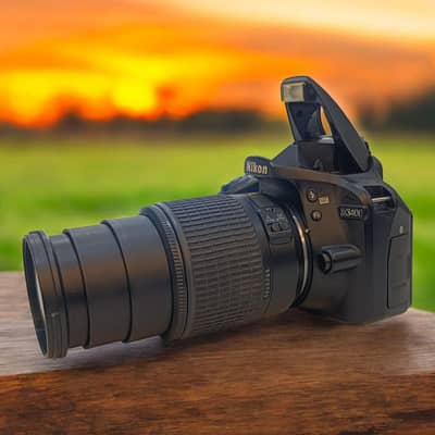 Nikon D3400 With 55-200mm lens