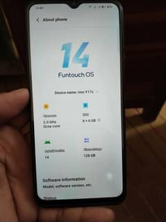 Vivo Y17 S 6+6gb 128gb 10 by 10 comdition