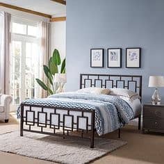 Iron Double Bed With Poshish | Steel Bed | Single Bed | steel works