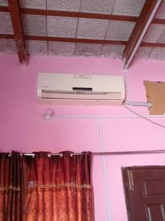 Dowlance Gree Model 1.5 Ton AC || Service Free || Gase, Cooling Ok