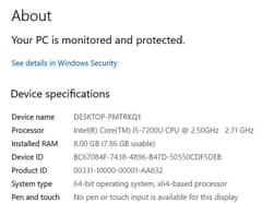 Dell Laptop | Core i5 7th Gen | 8GB RAM | 256GB SSD | Windows 10