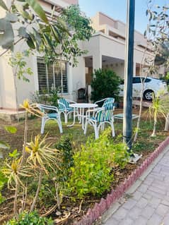 Furnished 200sq yd 3 Bedrooms Luxury Villa 12k PER DAY is Available FOR RENT. 8km from Entrance of BTK. 3 Bed DDL 1 Kitchen
