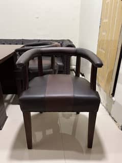 Walnut wood chairs