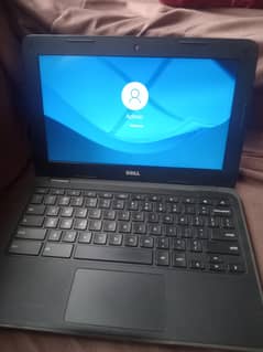 Dell Chrome book hai bilkul new condition hai  battery time 5 6 ghnty