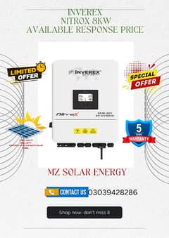 Inverex Nitrox 6 KW 8 KW - 48 V Solar inverter (Single phase)
