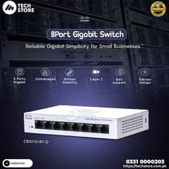 Cisco Business CBS110-8T-D Unmanaged Switch | 8 Port GE (Renewed)