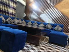 10 seater sofa with 2 stools