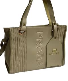 Women's Plain Rexine Hand Bag