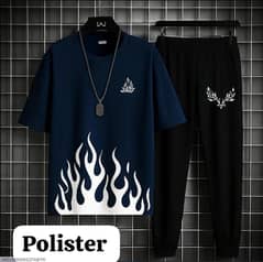 Men's Graphic Sublimation track suit 2 Pcs suit in blue