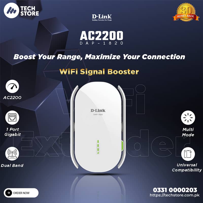Dlink WiFi Access Point Dap-1820 AC2000 2600 sq. ft coverage (Renewed) 0