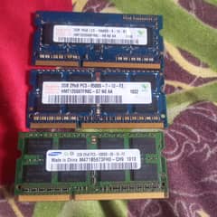 3 sticks of 2gb ram