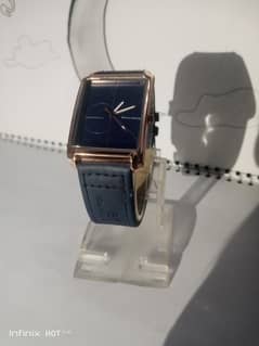 CK . RECTANGLE . STRAPED WATCH