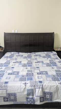 PURE SHEESHAM WOOD BED.