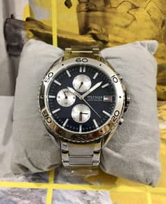 HILFIGER-BLUE DIAL-CHRONOGRAPH-BRAND NEW WATCH | RADO OMEGA ROLEX TAG
