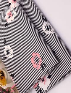 2 Pcs Women's Unstitched Printed Suit