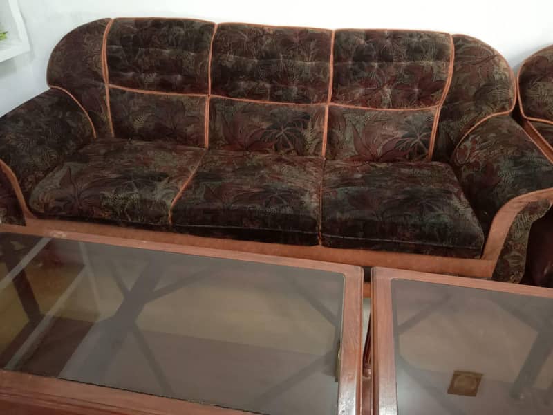 5 seater sofa set with tarpai set (3 tables) 3