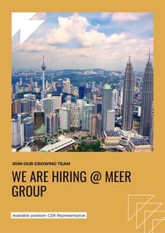 Looking For Customer Sales Representative from Real Estate Background