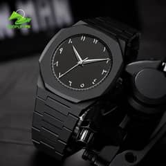 Unisex Quartz Movement Analogue Watch With Chain Strap 1Pc