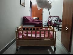 Pure wood baby Cot