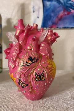 Handmade Human Heart vase