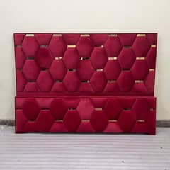 Bed. Side table. Drasing