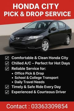 honda city pick n drop