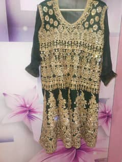 3 piece Weeding function Dress with Silk trouser and Dupatta