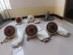 5 Ceiling Fans and 1 Exhaust Fan
