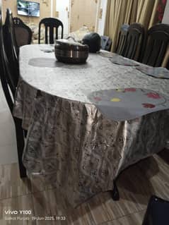 black Tally dining table 8 seater