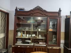 Wooden Showcase for crockery