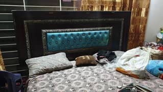 wooden bed